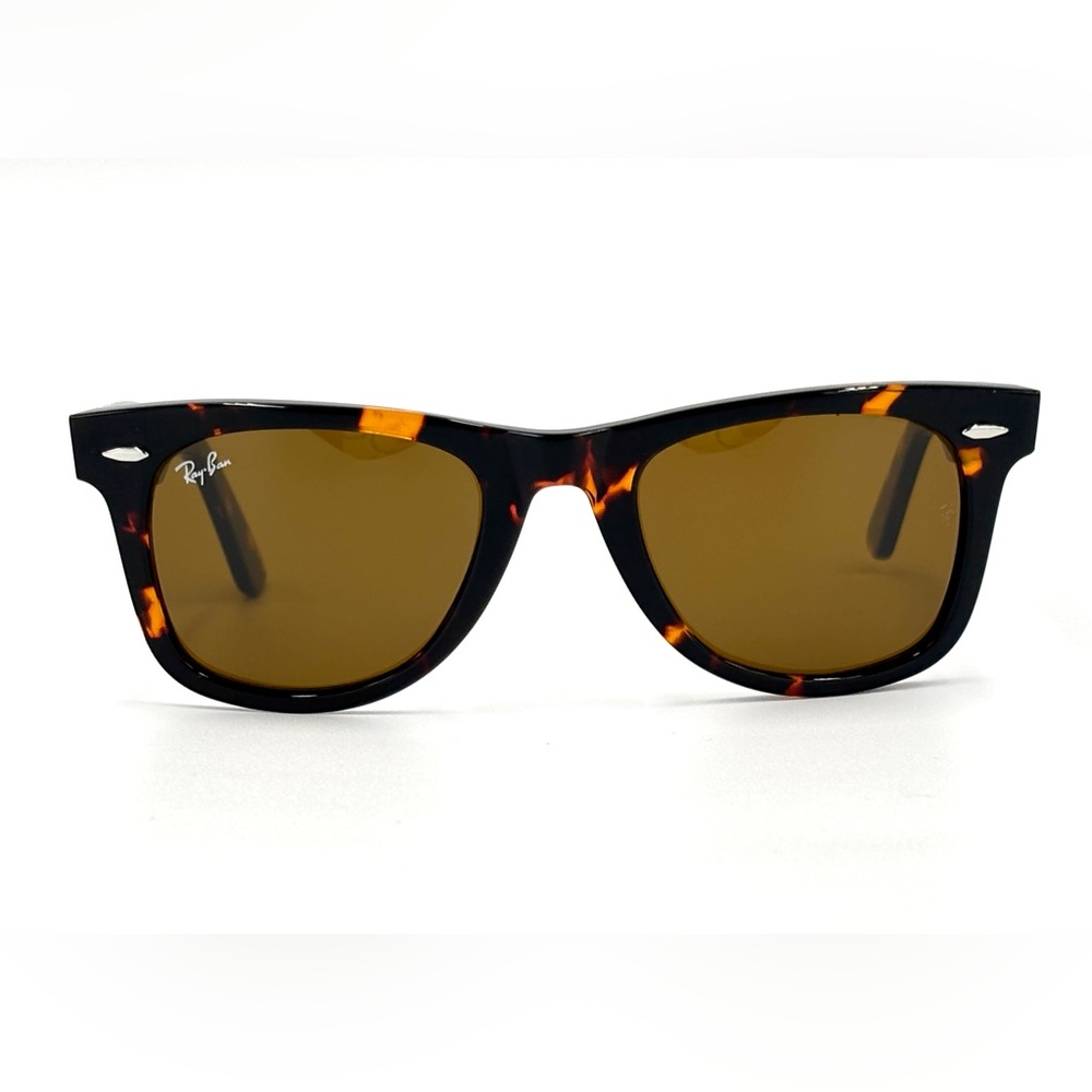 Ray-Ban Wayfarer Sunglasses RB2140 50mm Tortoise W|Brown Lens 50-22-150 902/57 - Picture 7 of 14